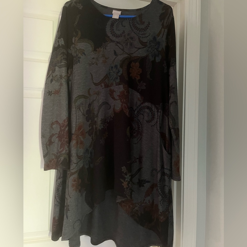Chicos, lightweight sweater tunic, Chicos, size 2
